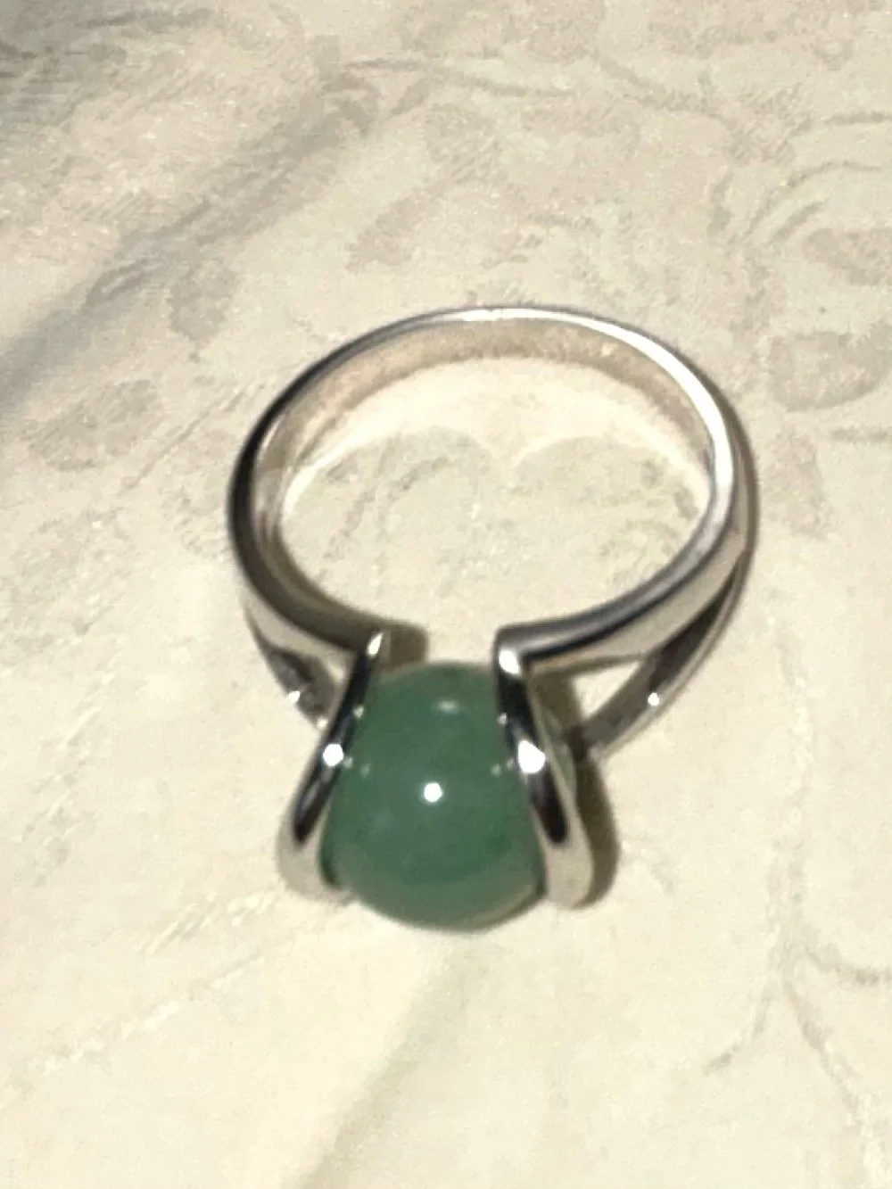 Vintage Sterling Silver Interchangeable Gemstone Ring- 5 colors